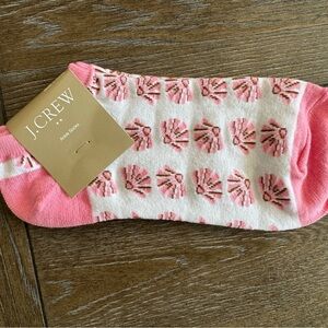 J.Crew Pink and Brown Patterned Towel